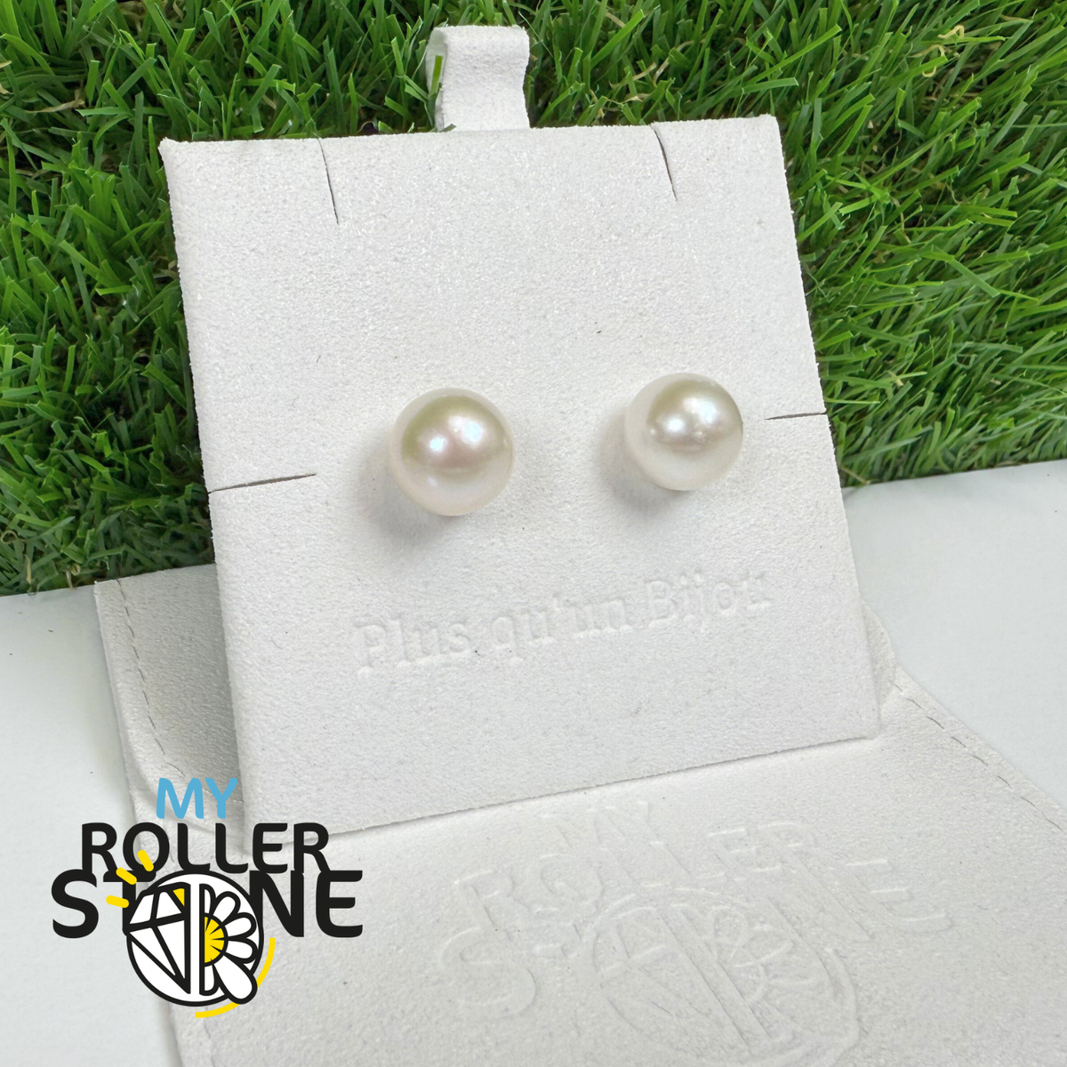 Boucles d'Oreilles Argent 925 Perle de Culture Edison 8MM