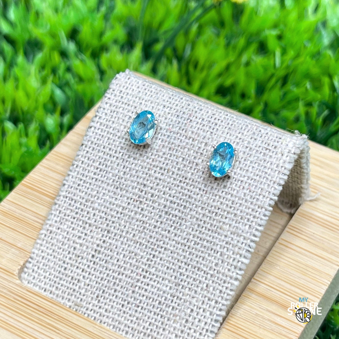 Boucles d'Oreilles Apatite Néon #1