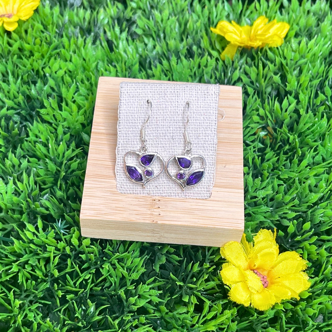 Boucles d'oreilles Argent 925 Améthyste #6