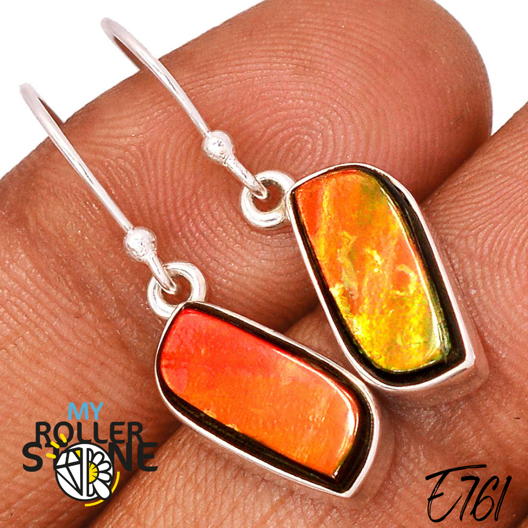 Boucles d’oreilles Argent Ammolite E761 - Bagues