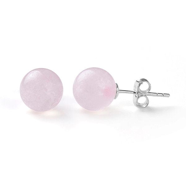 Boucles d'oreilles Argent Quartz rose