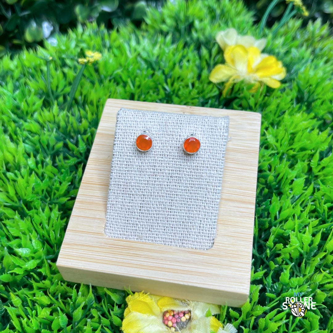 Boucles d&#39;Oreilles en Cornaline #1