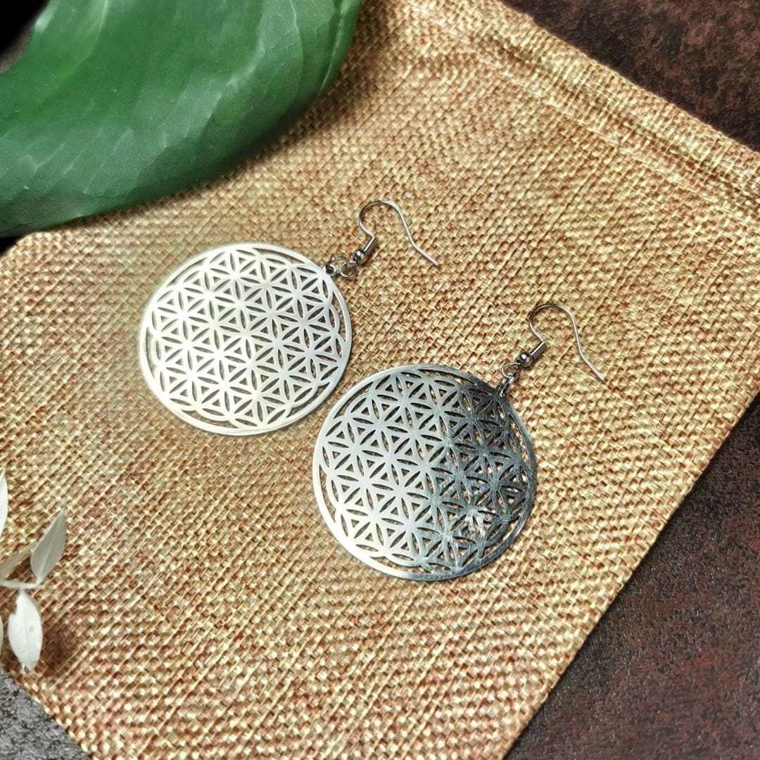 Boucles d'oreilles Fleur de vie