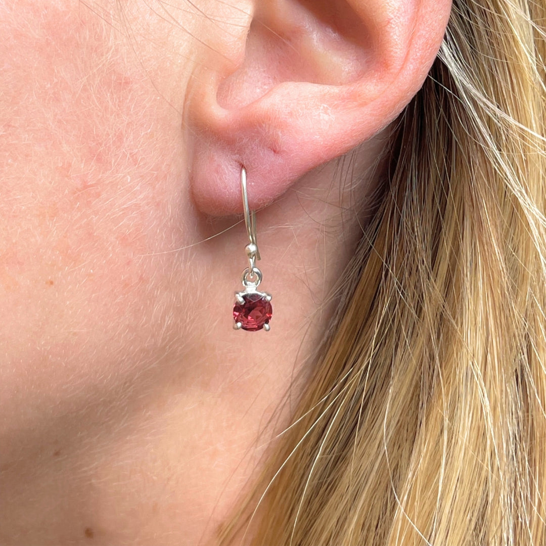 Boucles d'oreilles Grenat #2