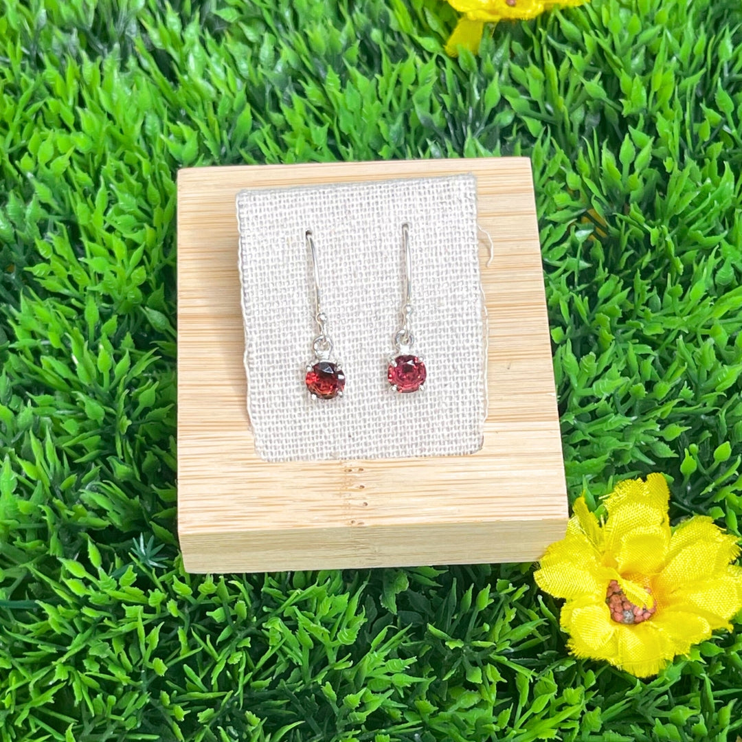 Boucles d'oreilles Grenat #2