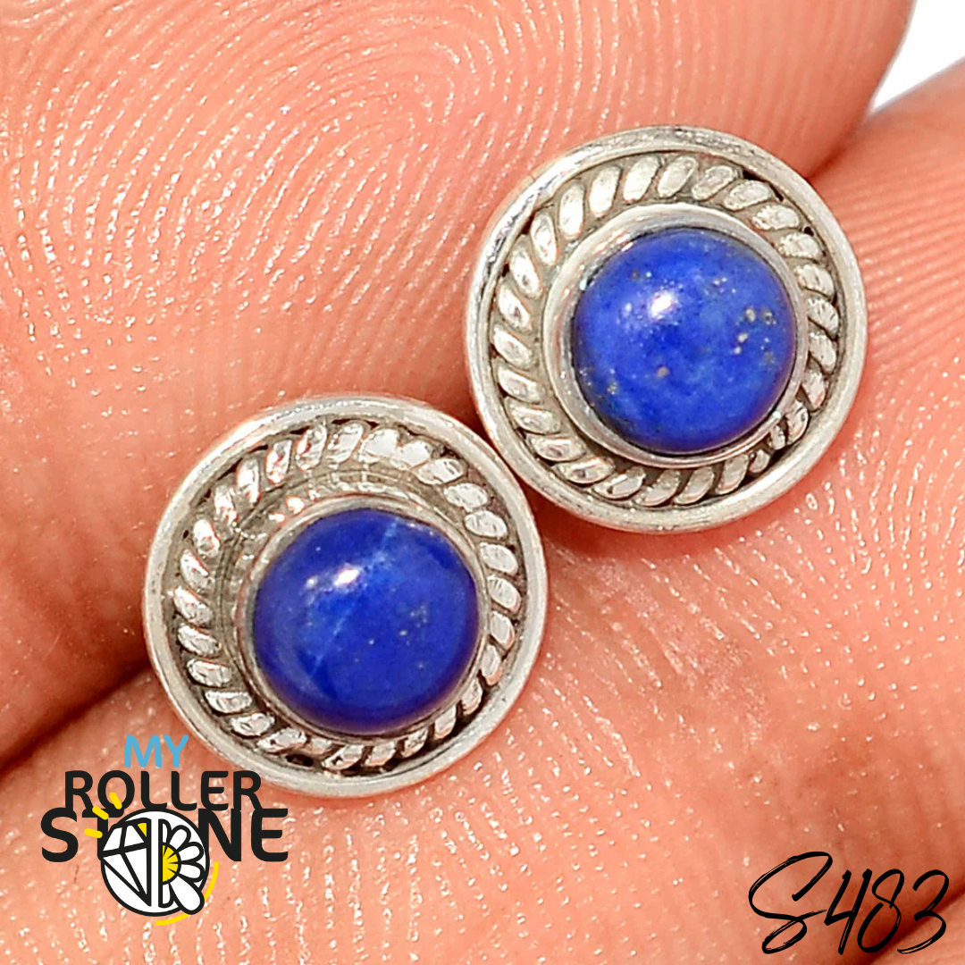 Boucles d’Oreilles Lapis Lazuli S460 - Boucles d’oreilles
