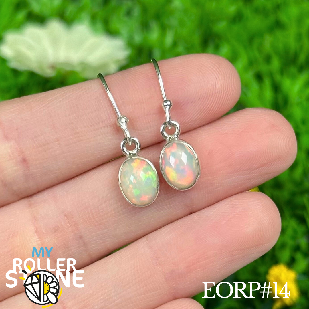 Boucles D'oreilles Opale Éthiopienne