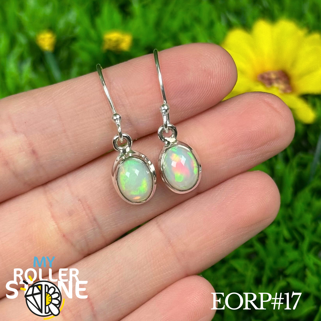 Boucles D'oreilles Opale Éthiopienne