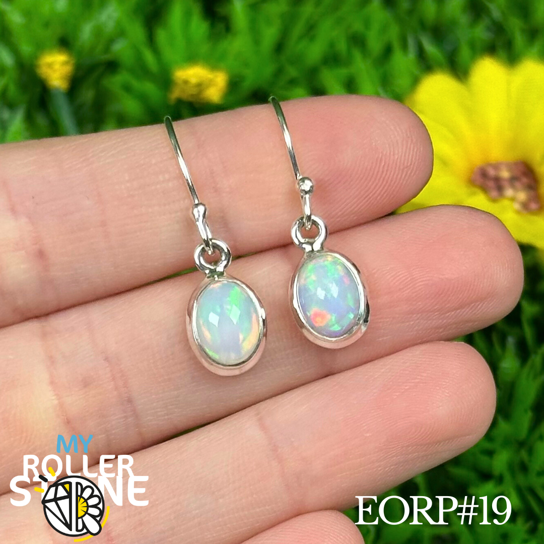 Boucles D'oreilles Opale Éthiopienne