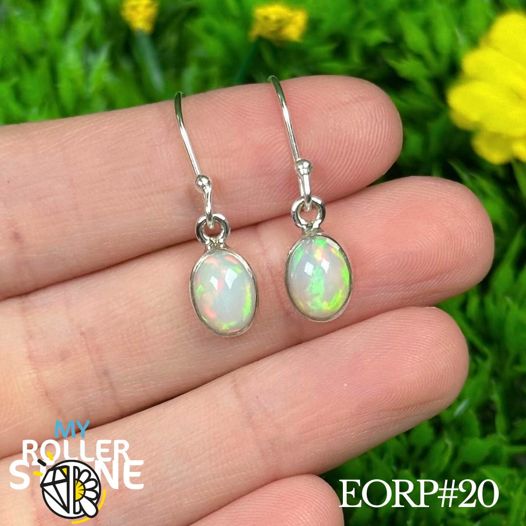 Boucles D'oreilles Opale Éthiopienne