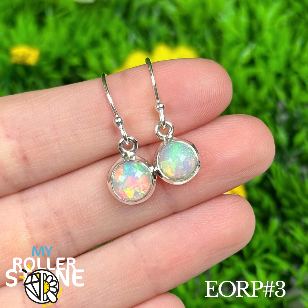 Boucles D'oreilles Opale Éthiopienne