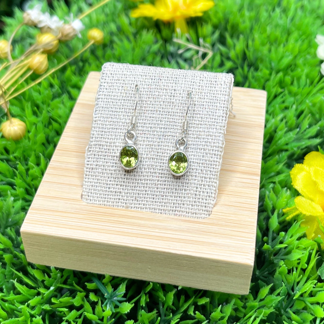 Boucles d'oreilles Ovale Péridot