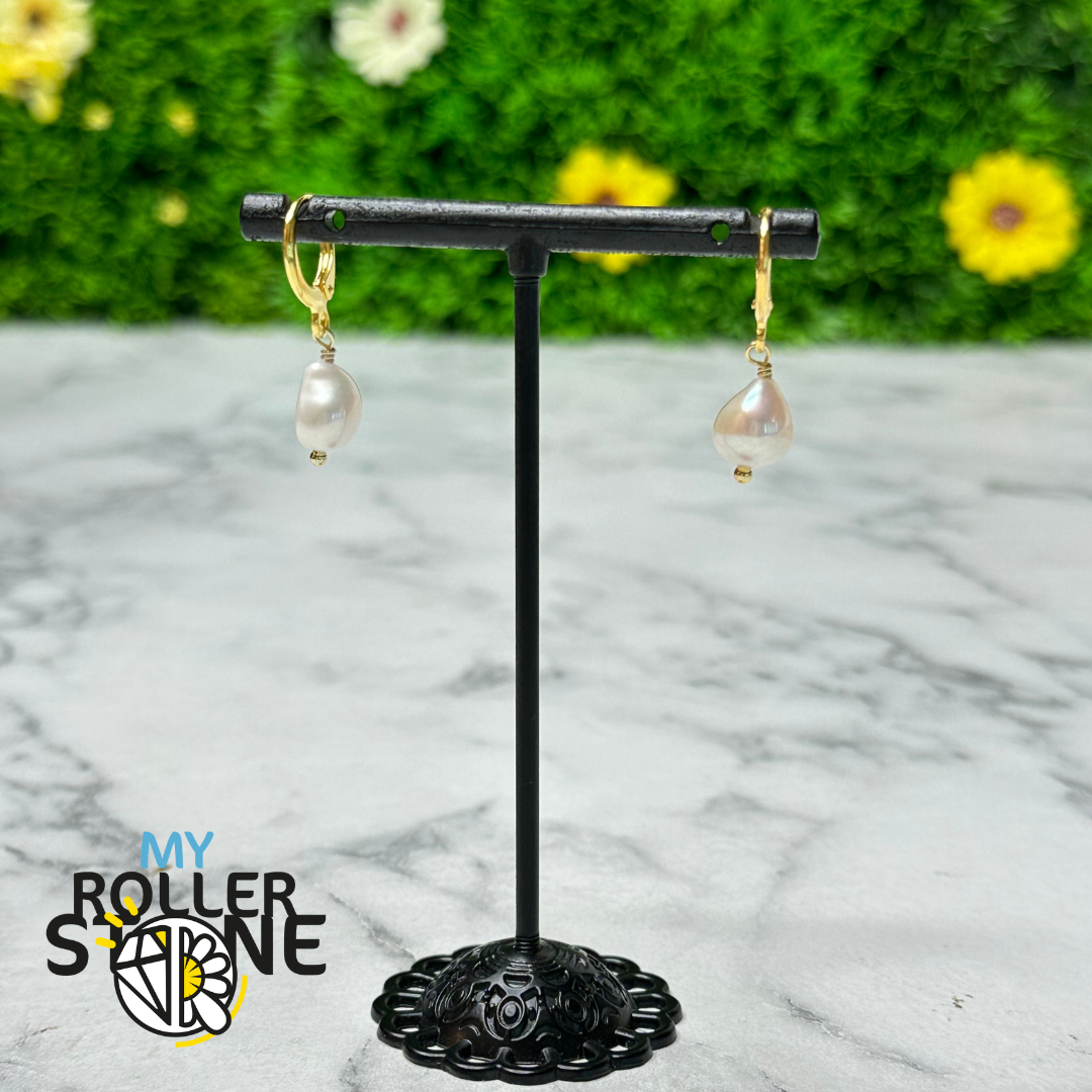 Boucles d’Oreilles Perle de Culture Pendantes