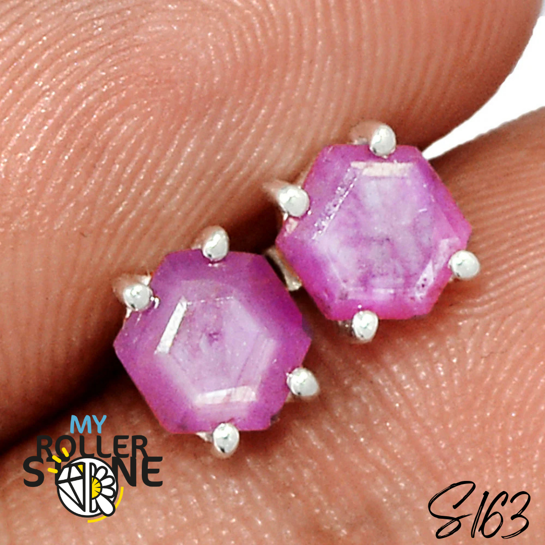 Boucles d’oreilles Rubis S163 - Boucles d’oreilles