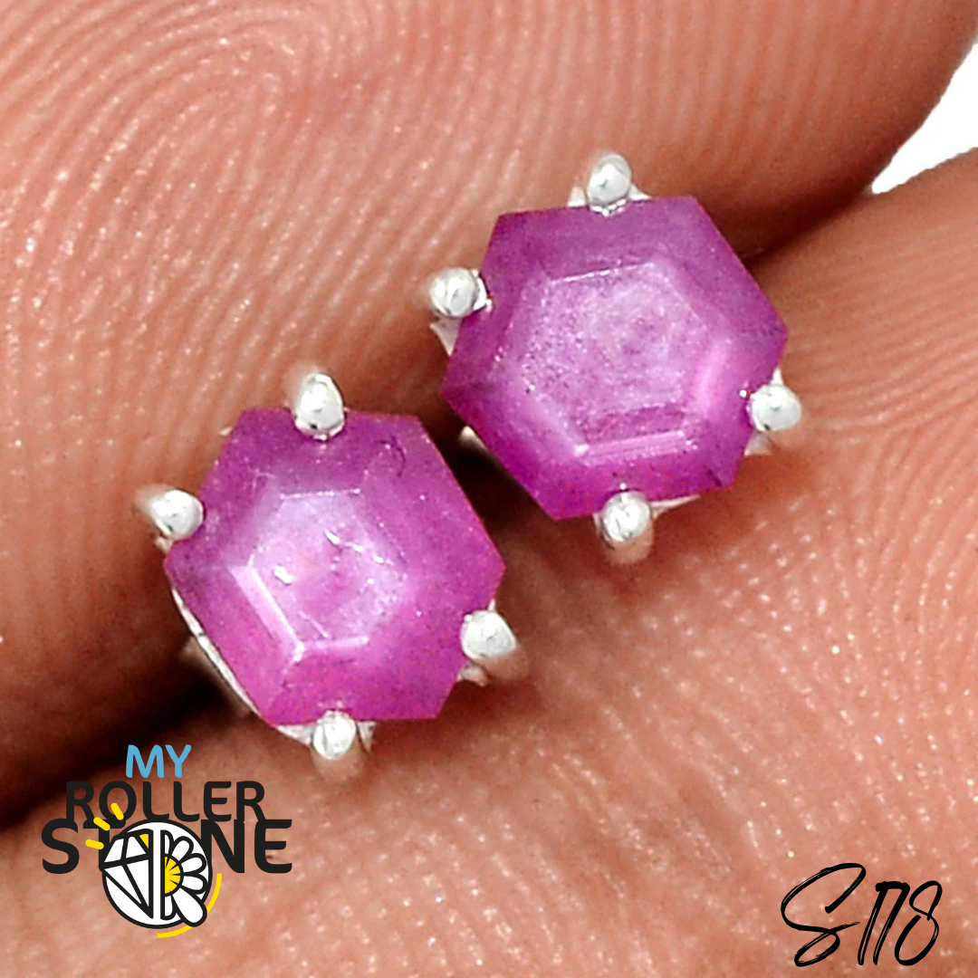 Boucles d’oreilles Rubis S178 - Boucles d’oreilles