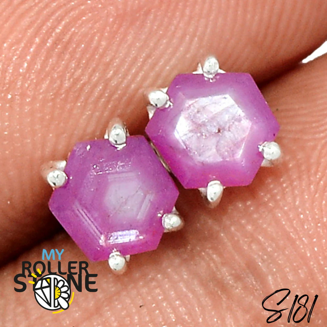 Boucles d’oreilles Rubis S181 - Boucles d’oreilles