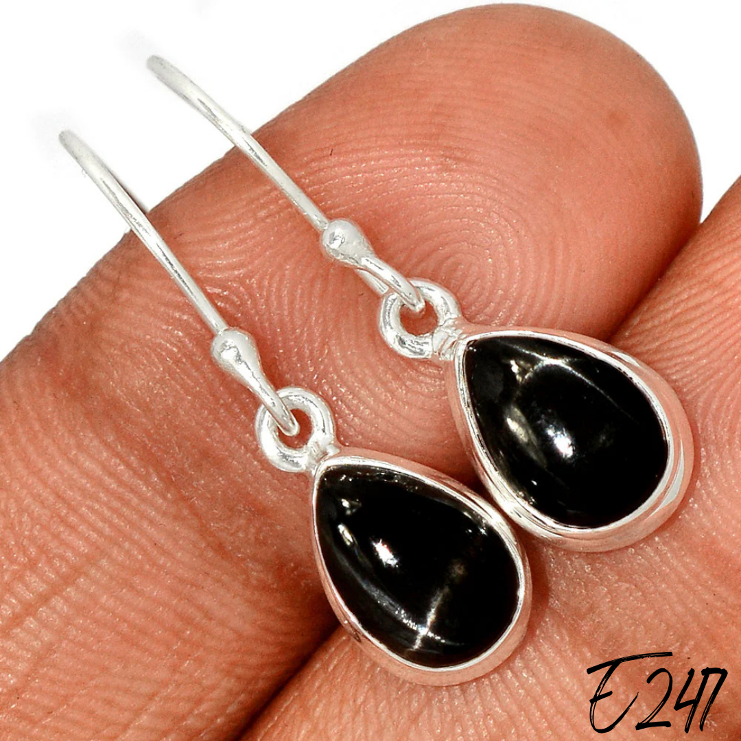 Boucles d’oreilles Saphir Étoilé E247