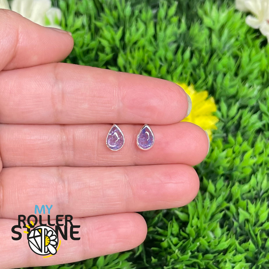 Boucles d’Oreilles Tanzanite Argent goutte #9 - Boucles d’oreilles