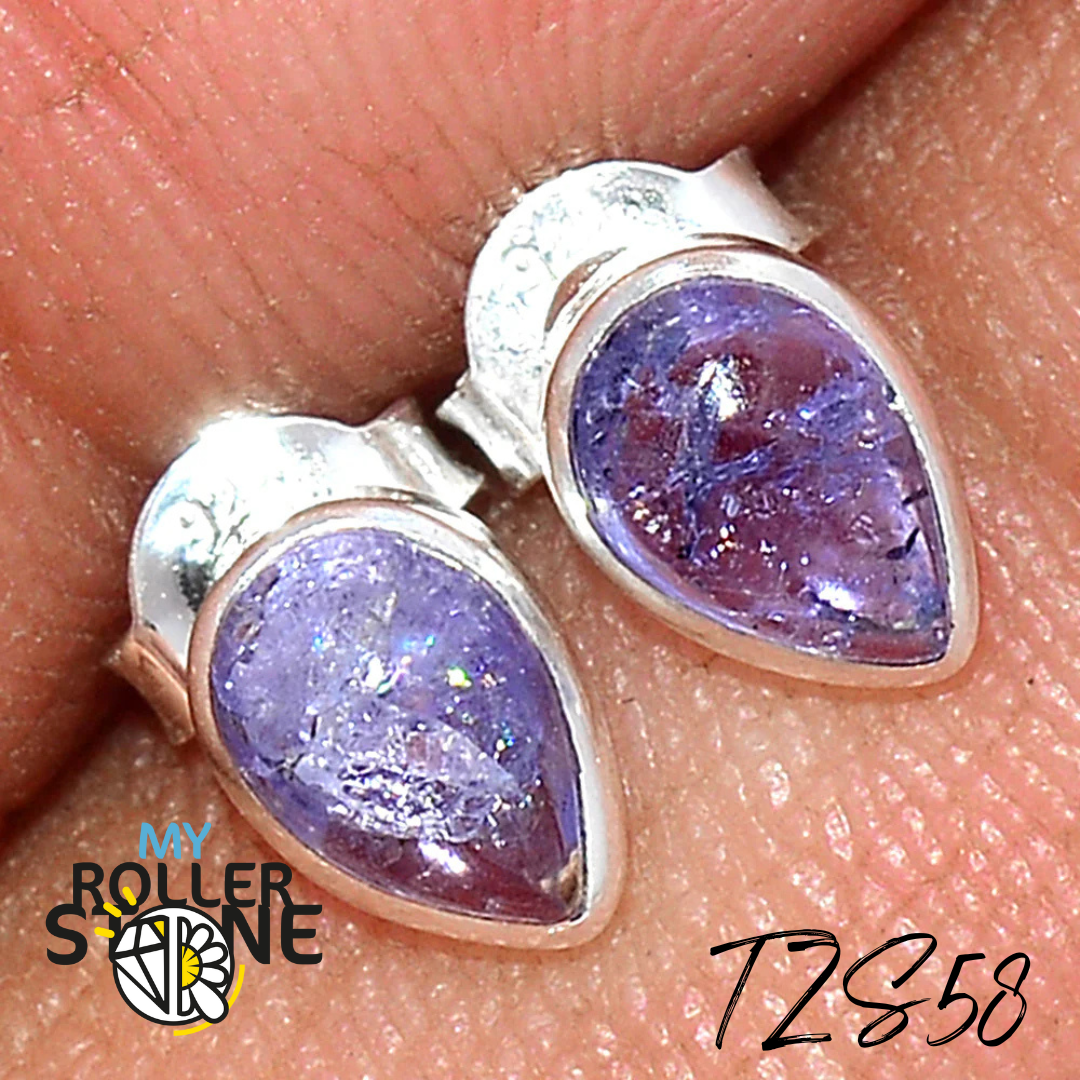 Boucles d’Oreilles Tanzanite Argent TZS58 - Boucles d’oreilles