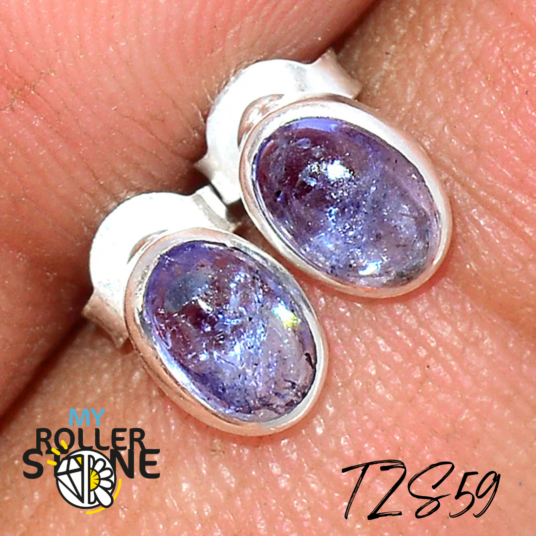 Boucles d’Oreilles Tanzanite Argent TZS59 - Boucles d’oreilles