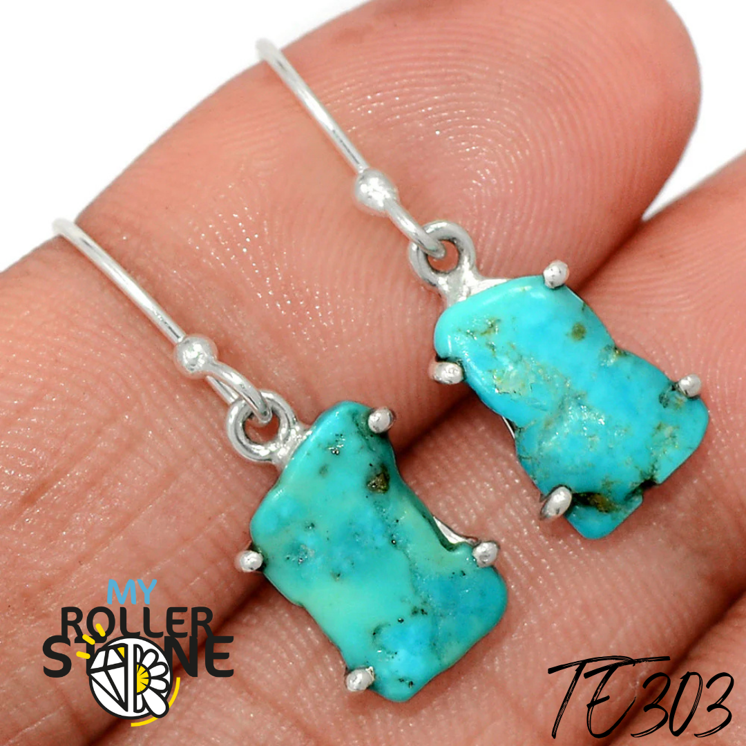 Boucles d’oreilles Turquoise Brute TE303