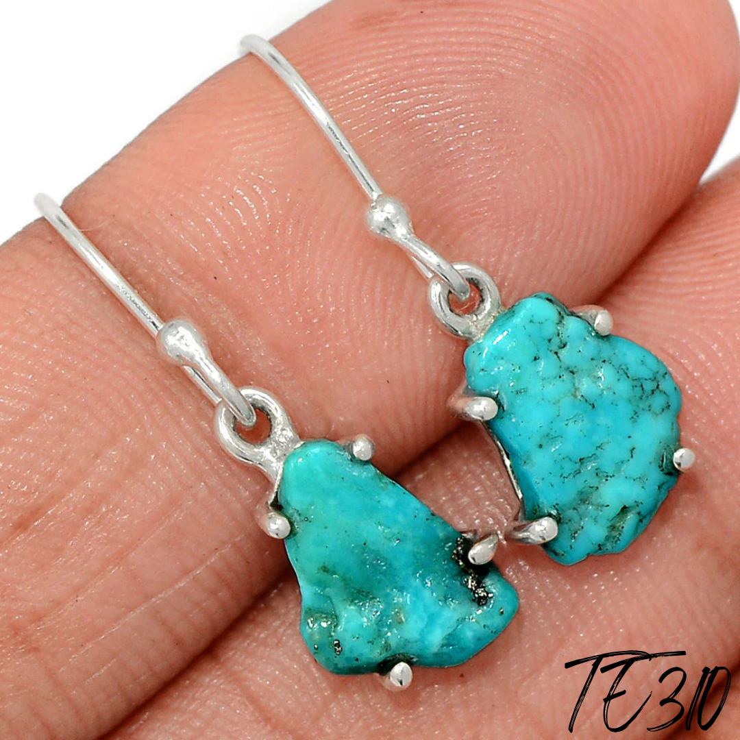 Boucles d’oreilles Turquoise Brute TE310