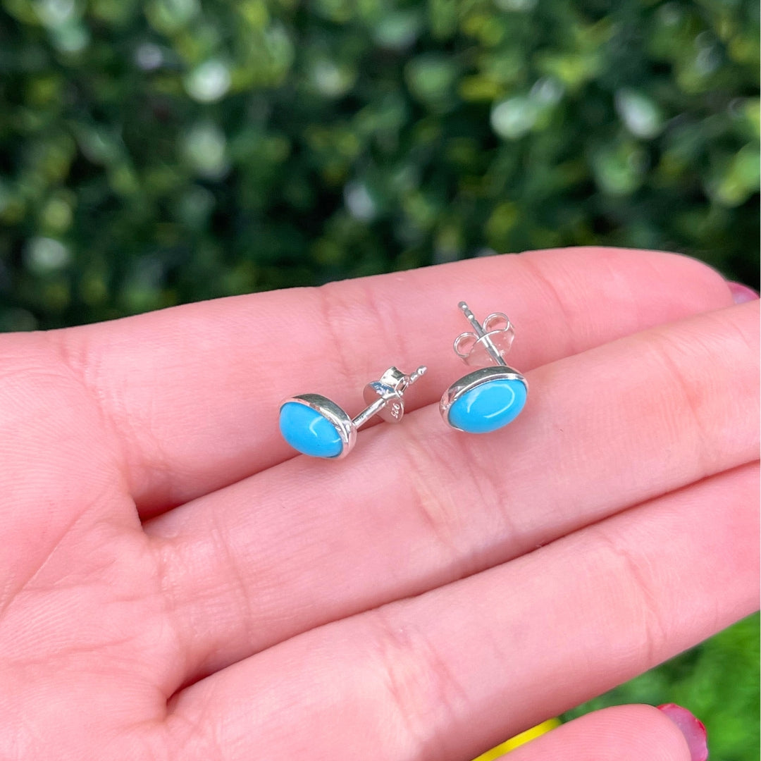 Boucles d'Oreilles Turquoise Kingman #3
