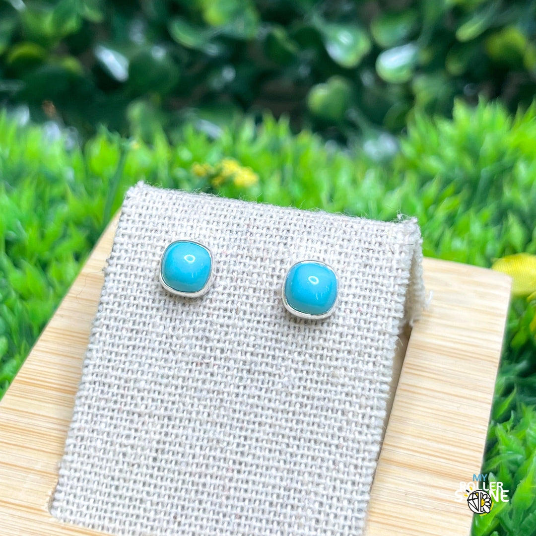 Boucles d'Oreilles Turquoise Kingman #7