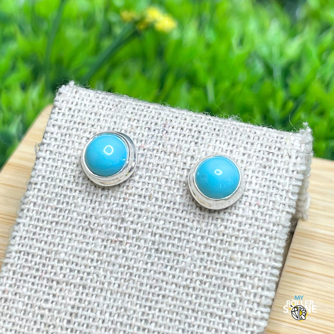 Boucles d’Oreilles Turquoise Kingman #8 - Boucles d’oreilles