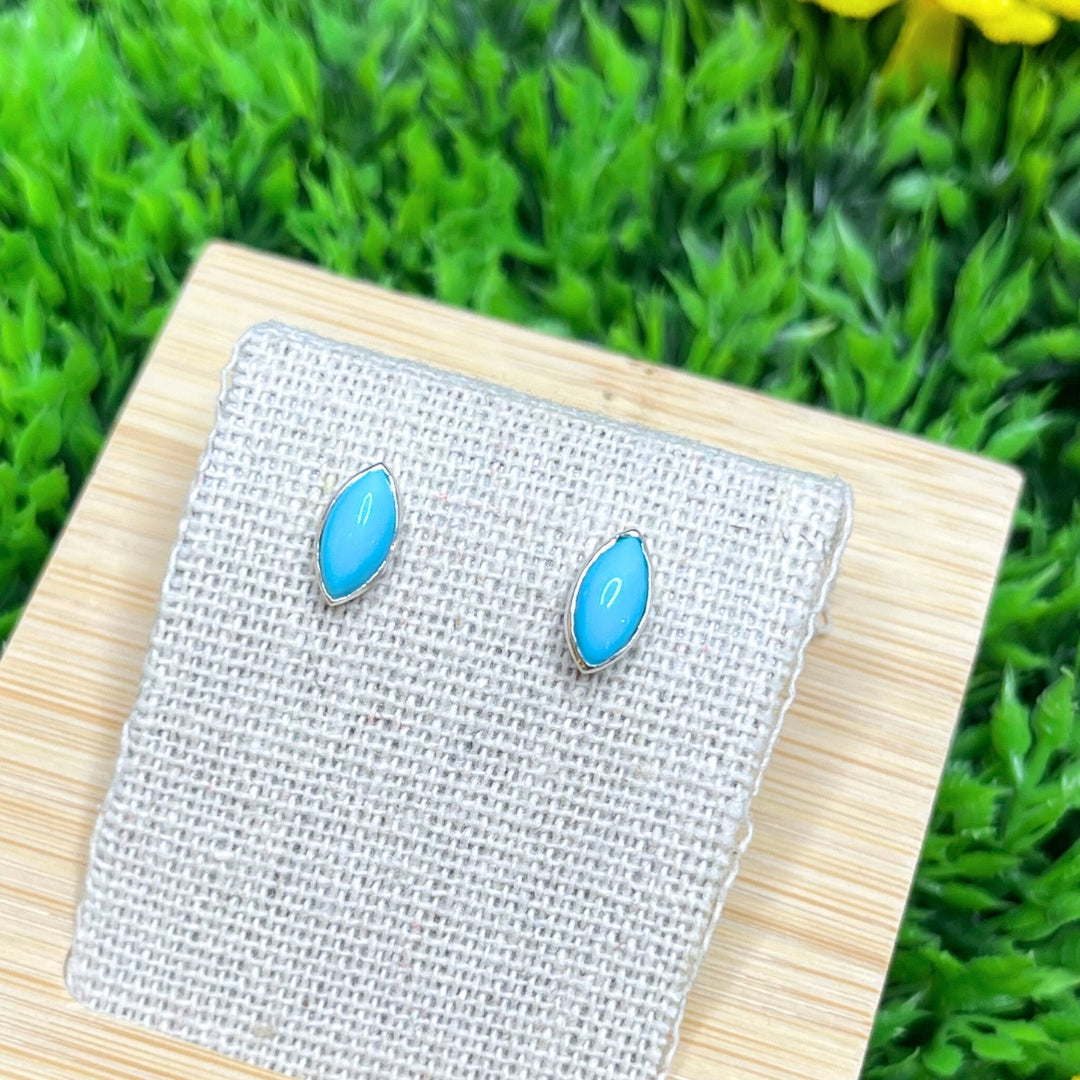 Boucles d'oreilles Turquoise Kingman Marquise
