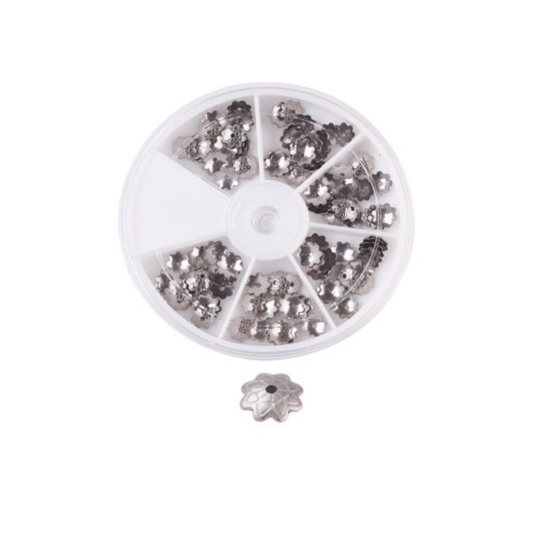 Box coupelles rondes fleurs - Accessoires pour bijoux