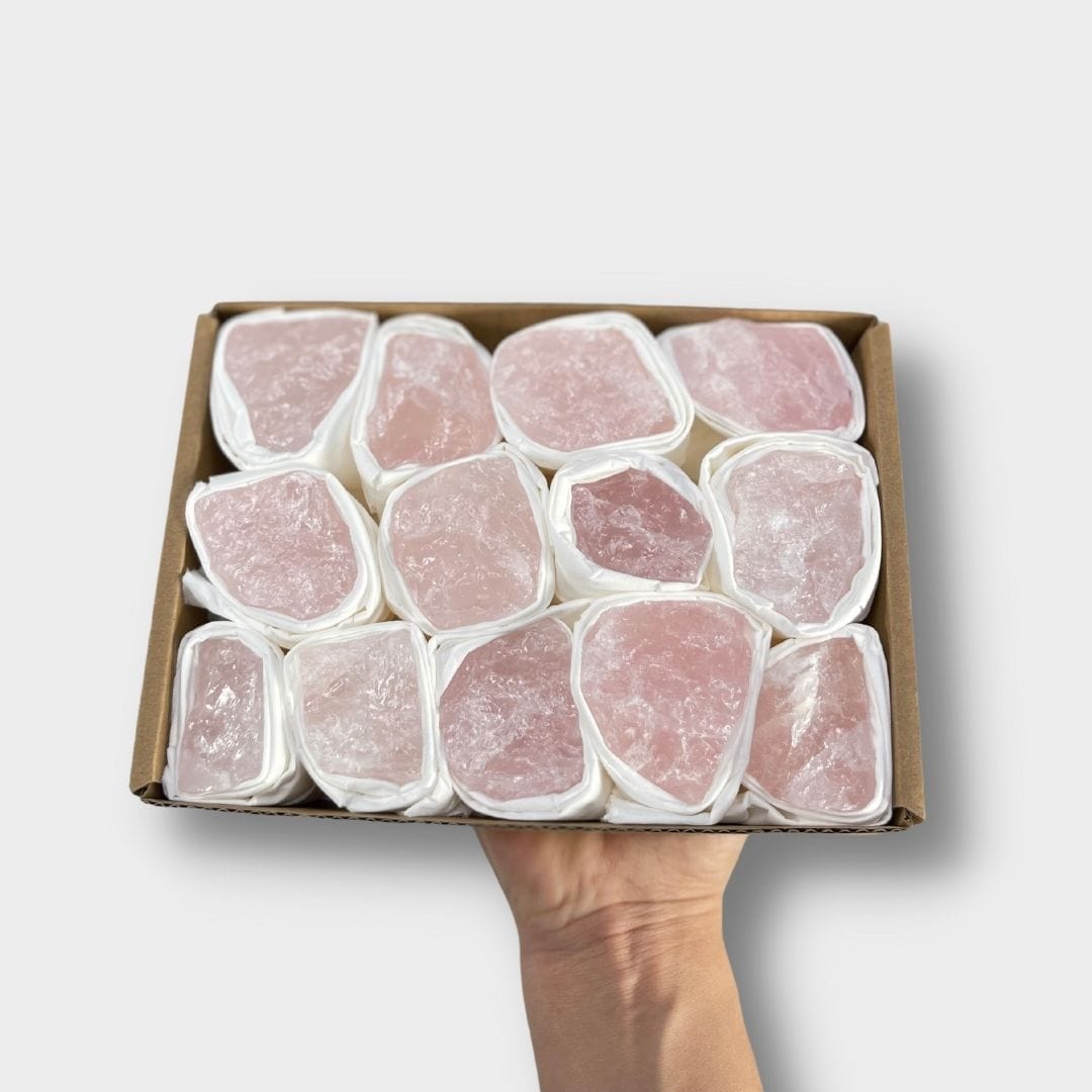 Box Quartz rose brute