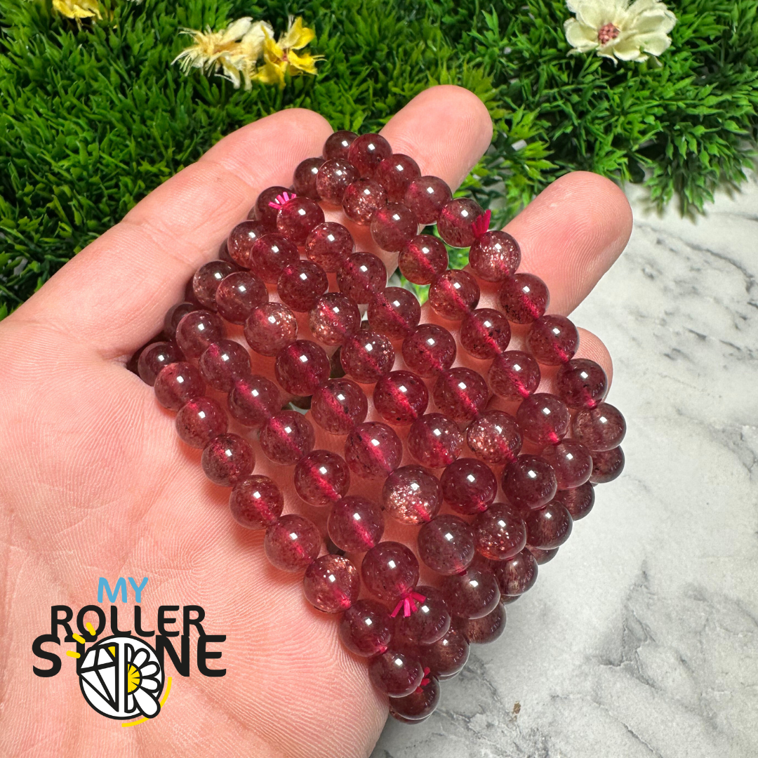 Bracelet Quartz Fraise Madagascar 7A