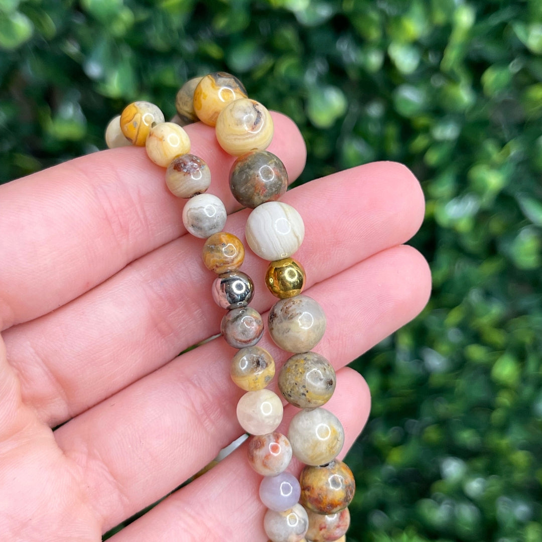 Bracelet Agate Dentelle Sur-Mesure