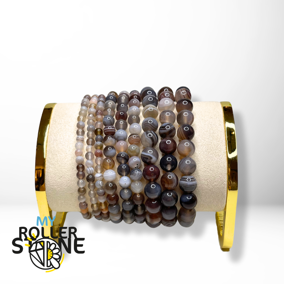 Bracelet Agate du Botswana 3A - Bracelets