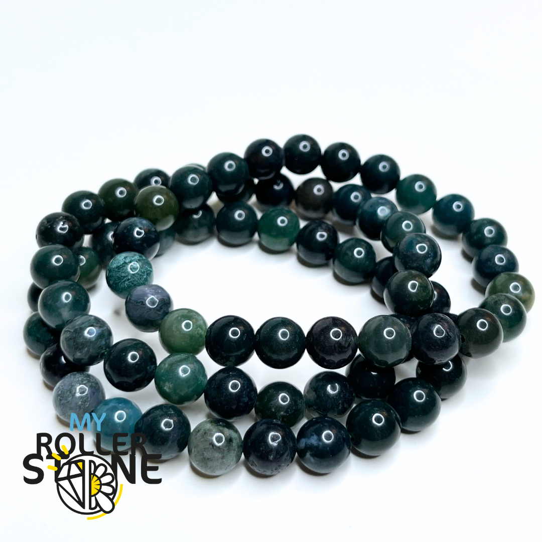 Bracelet Agate Mousse 5A - Bracelets