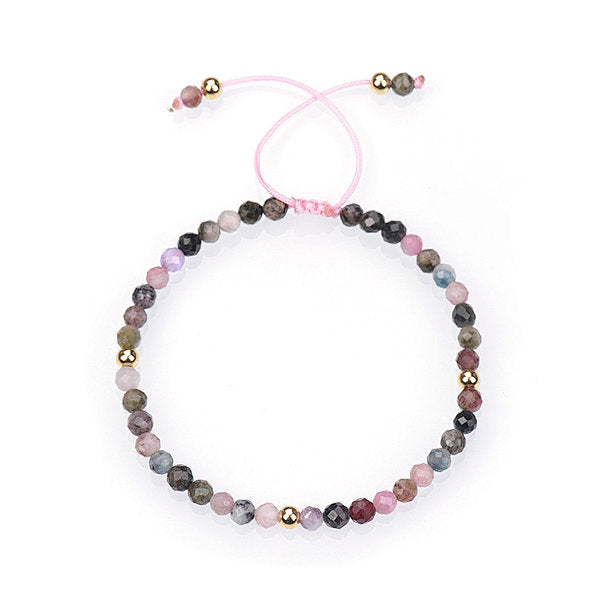 Bracelet Ajustable Tourmaline Multicolore