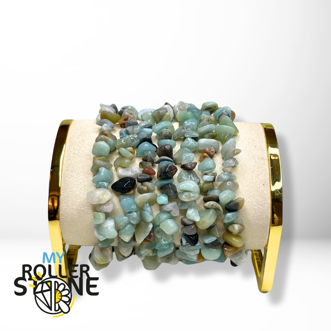 Bracelet Amazonite Chips - Perles