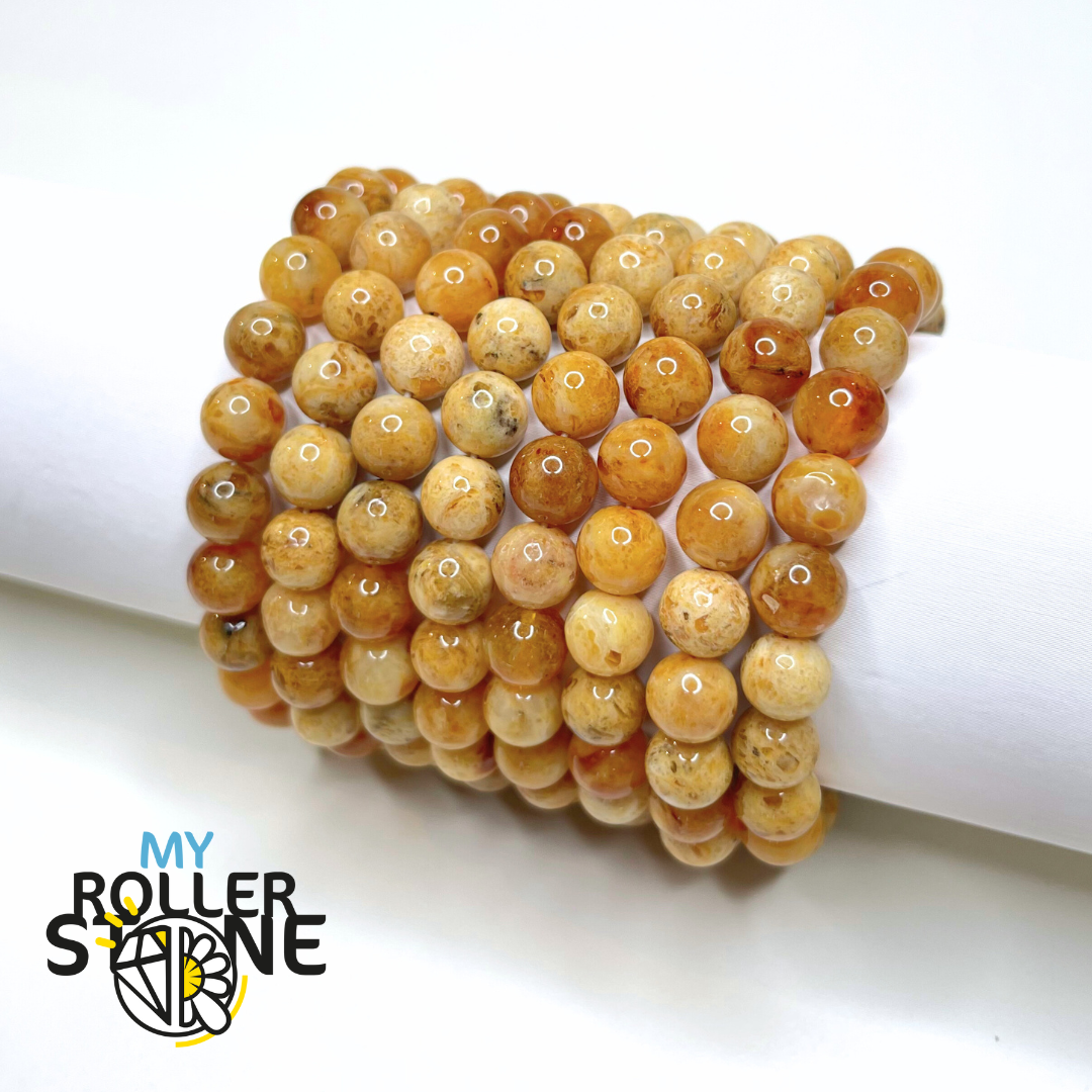Bracelet Ambre Laiteuse - Perles