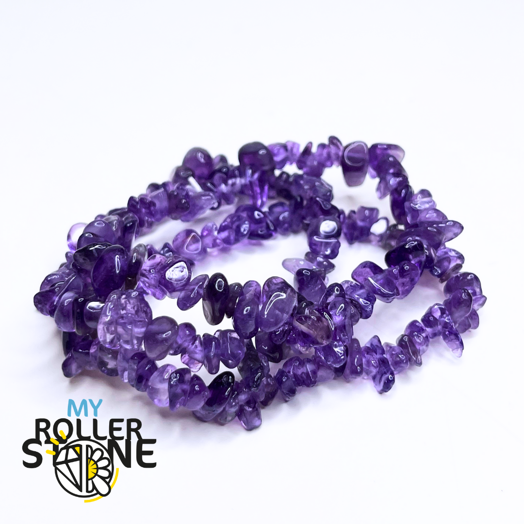 Bracelet Améthyste Chips (Grade 5A) - Perles