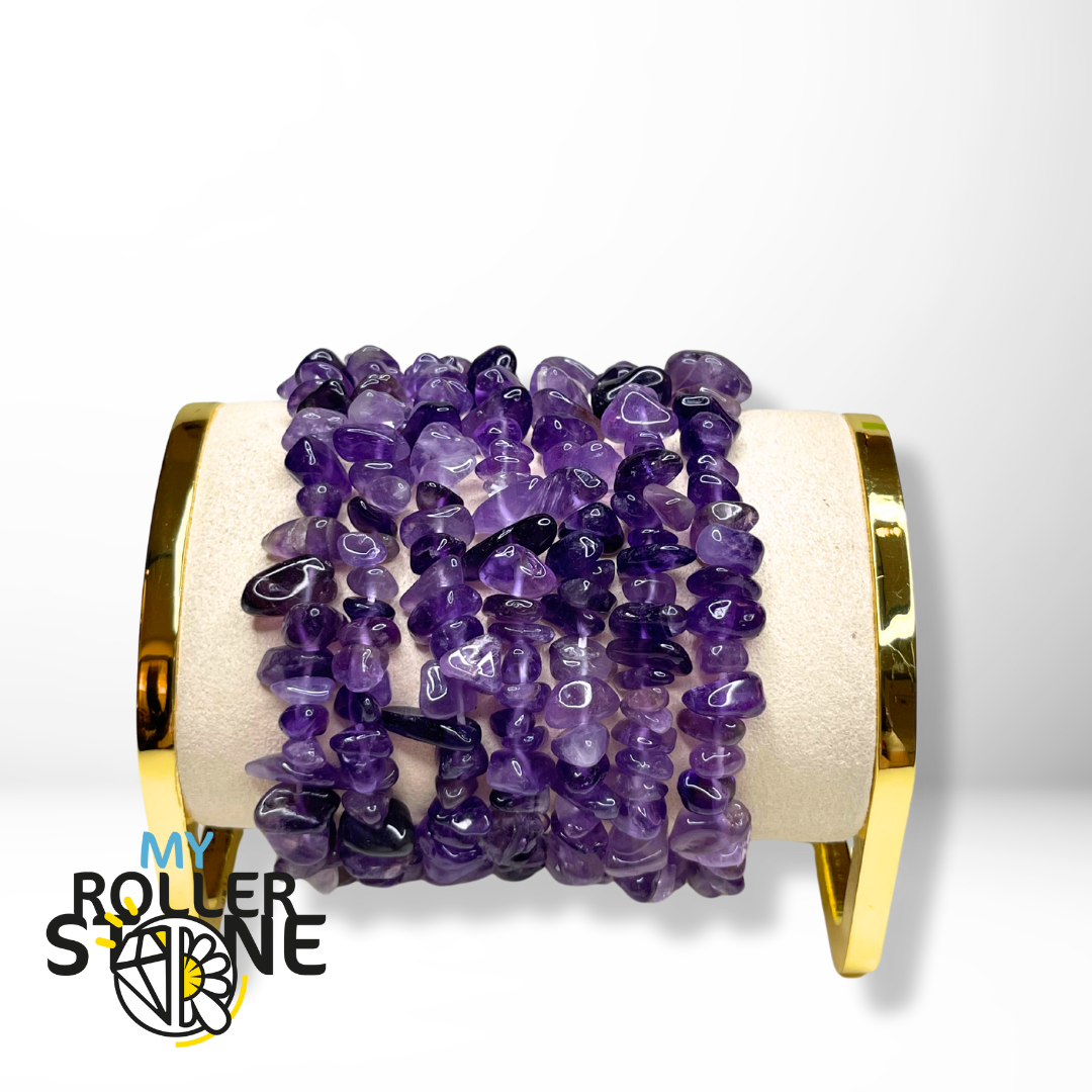 Bracelet Améthyste Chips - Perles