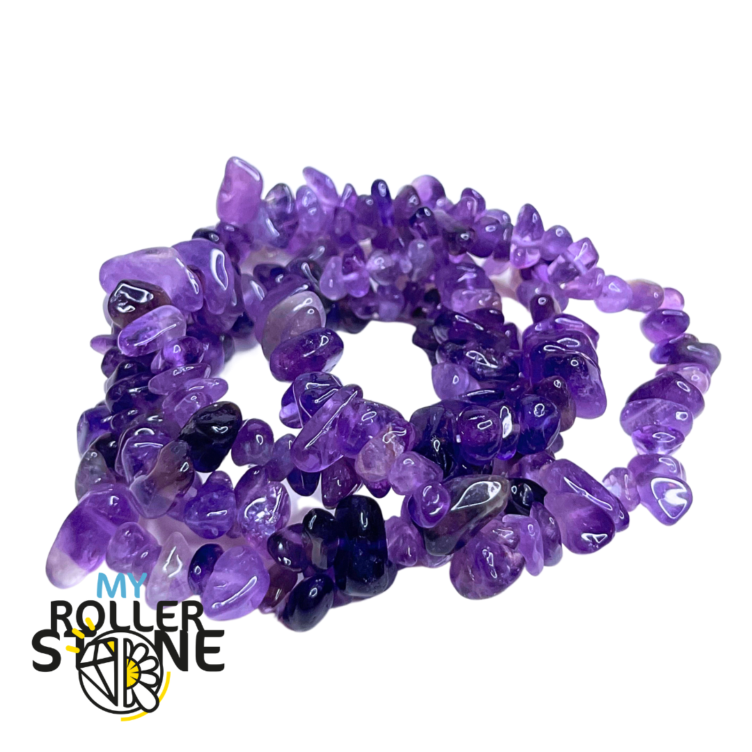 Bracelet Améthyste Chips - Perles