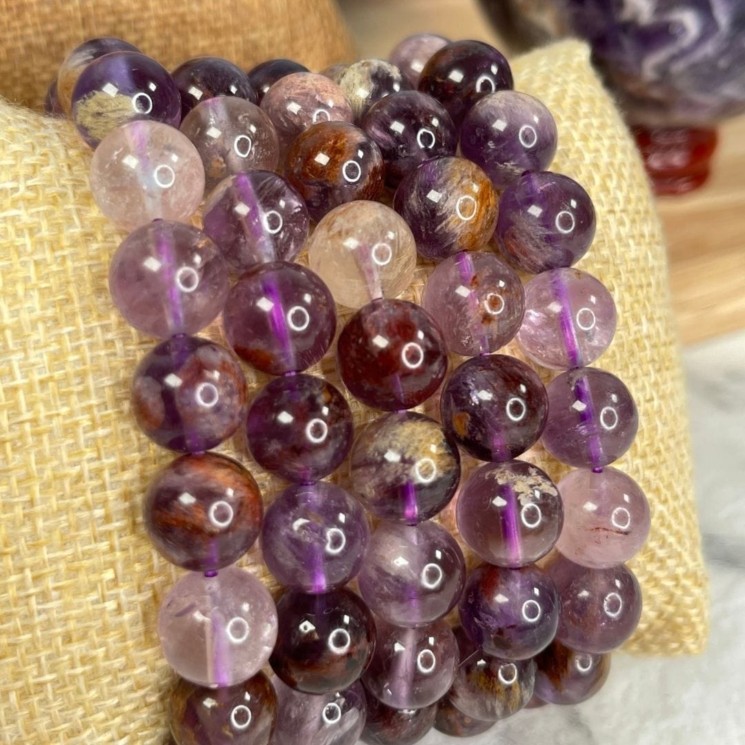 Bracelet Améthyste Fantôme 10 mm - Bracelets