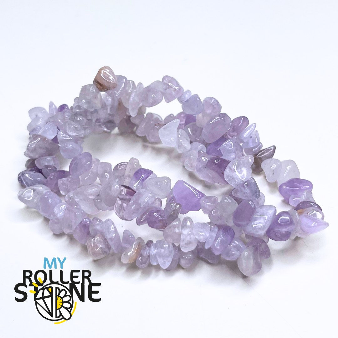 Bracelet Améthyste Lavande Chips - Perles