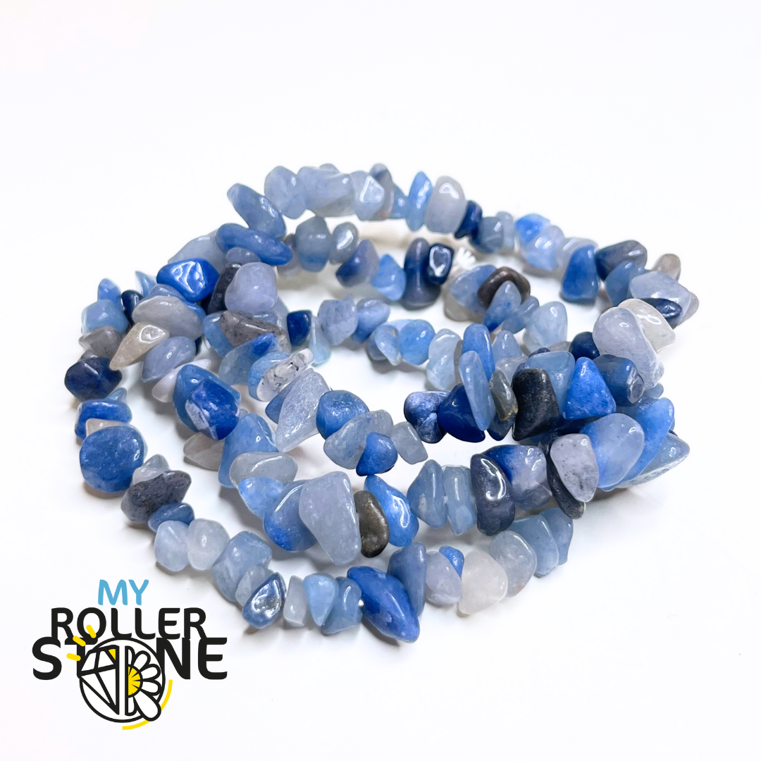 Bracelet Aventurine Bleue Chips - Perles