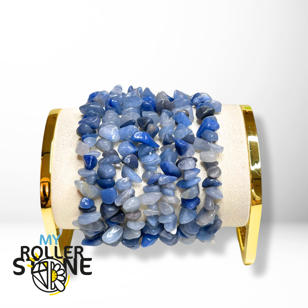 Bracelet Aventurine Bleue Chips - Perles
