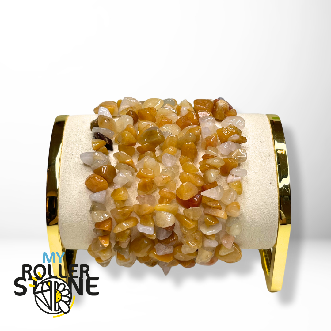 Bracelet Aventurine Jaune Chips - Perles
