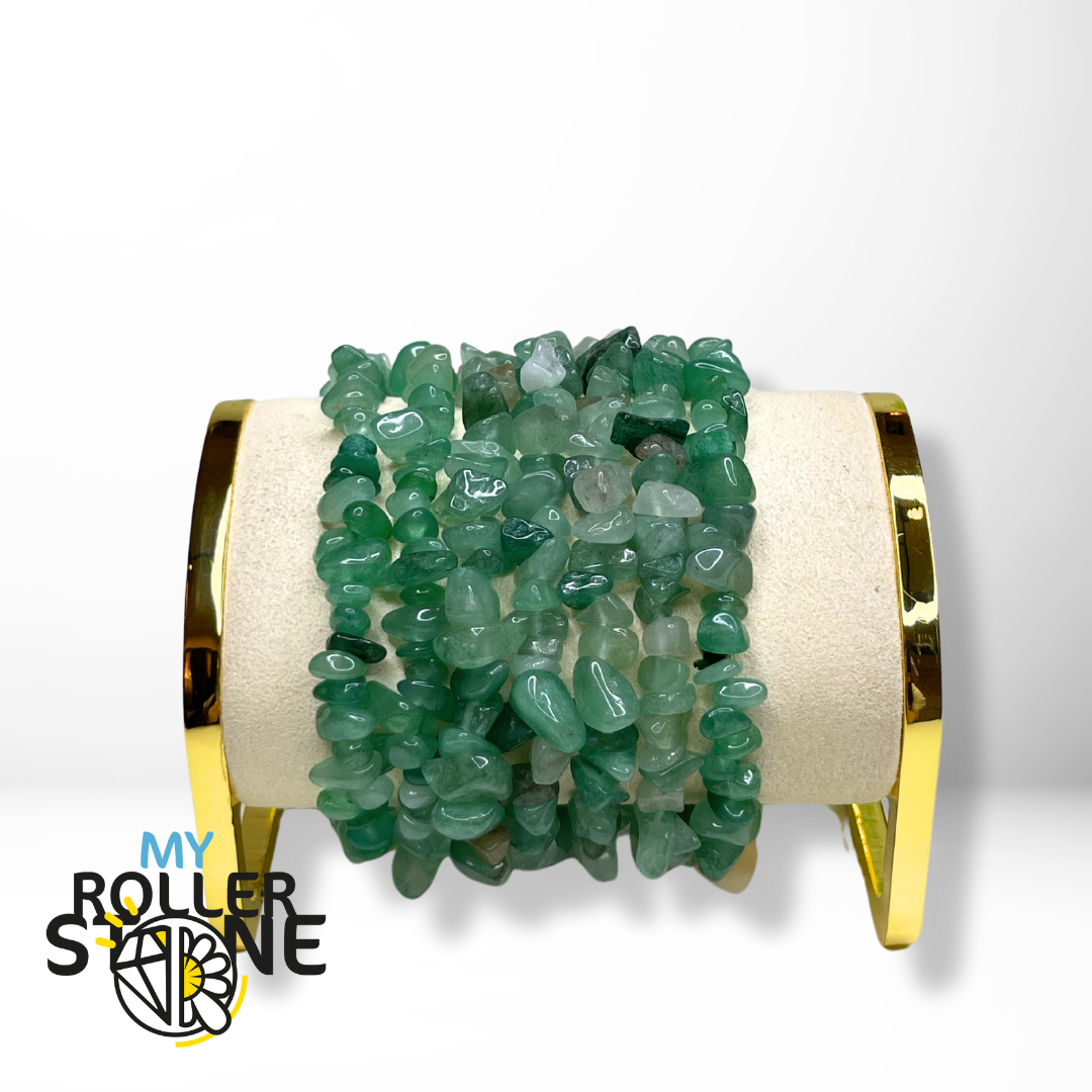 Bracelet Aventurine Verte Chips - Perles