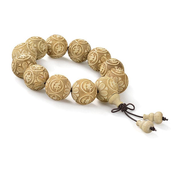 Bracelet bois naturelle Lotus - Perles