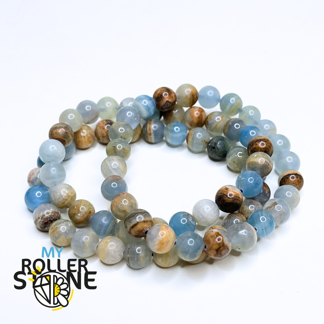 Bracciale in calcite gialla (6 mm) | Pietra naturale per la fiducia Bracciale in calcite gialla (6 mm) | Pietra naturale per la fiducia